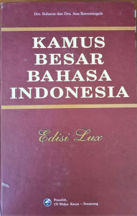 Image of Kamus Besar Bahasa Indonesia: Edisi Lux